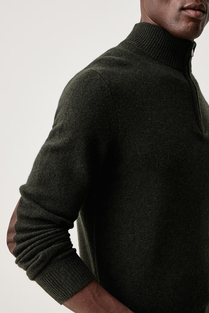 Sweter męski wełniany Hackett London HM7000286 zielony