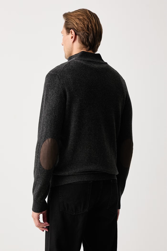 Odzież Hackett London Sweter męski wełniany HM7000286 szary