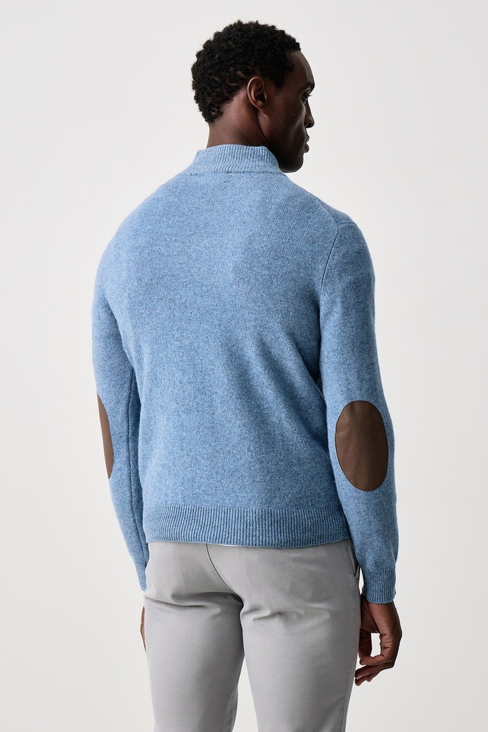 Odzież Hackett London Sweter męski wełniany HM7000286 niebieski