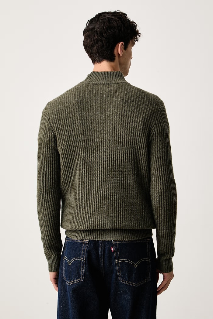 Odzież Hackett London sweter męski wełniany HM7000282 zielony