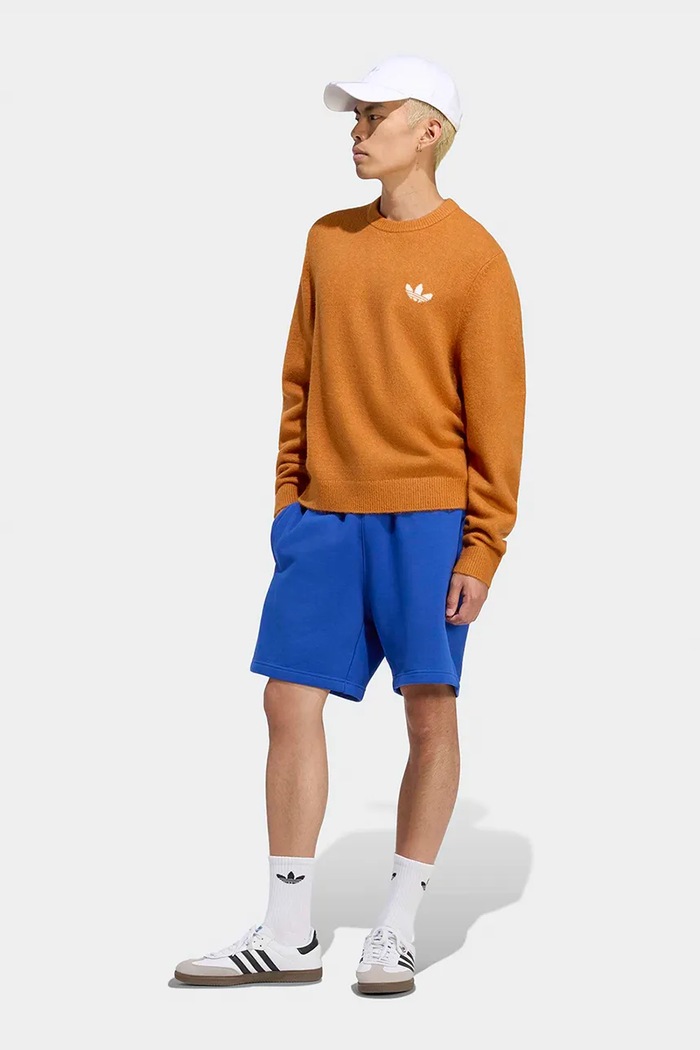 Ρούχα adidas Originals Πουλόβερ ανδρικό με μαλλί Trefoil Essentials LC7650 πορτοκαλί