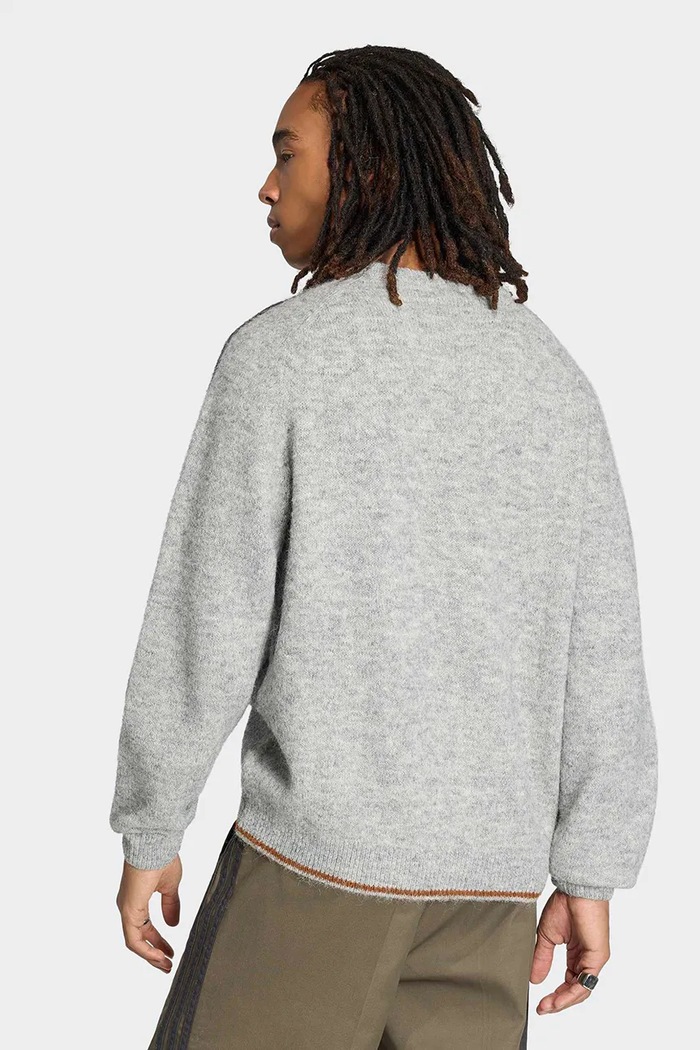 adidas Originals Свитер для мужчин Fluffy Knit Crew KE4169 серый AW26