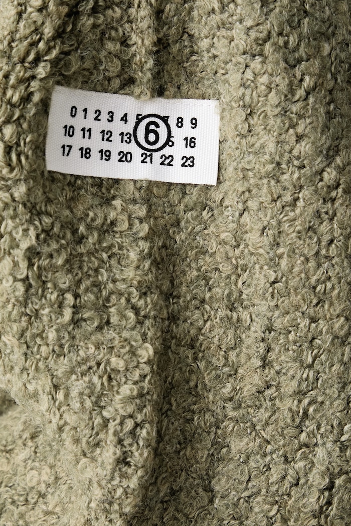 MM6 Maison Margiela Półgolf męski z dodatkiem wełny SH2HA0018.M13342
