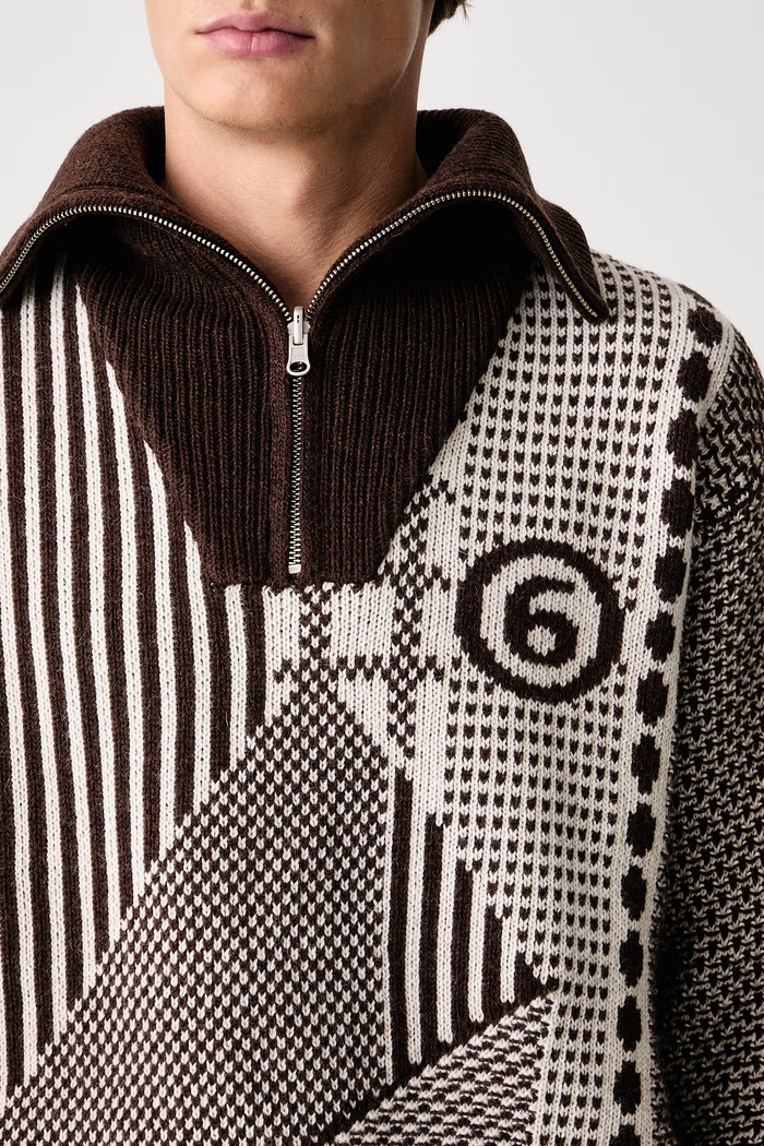 MM6 Maison Margiela Golf męski z wełną SH2GL0015.M13354