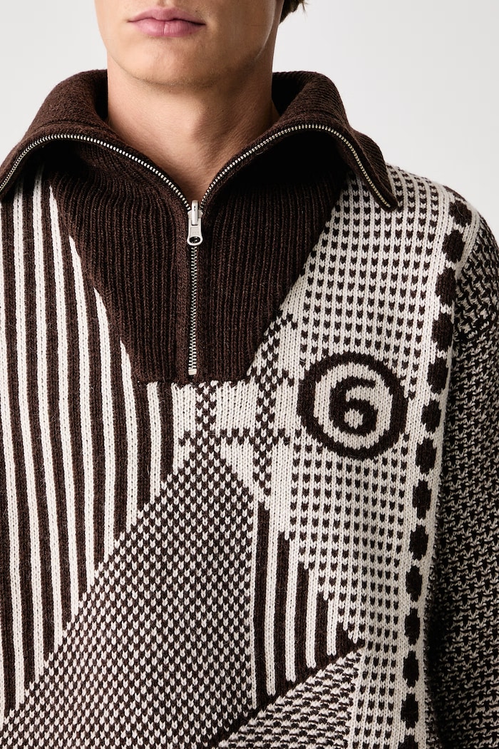 MM6 Maison Margiela Golf męski z wełną SH2GL0015.M13354