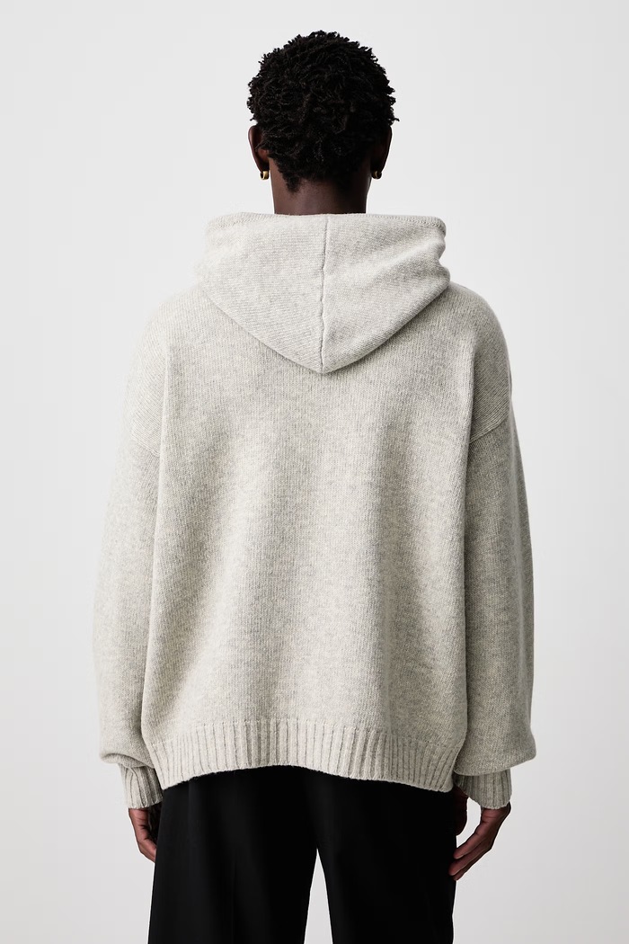 Odzież MM6 Maison Margiela Sweter męski z wełną SH0HL0051.M13288 szary