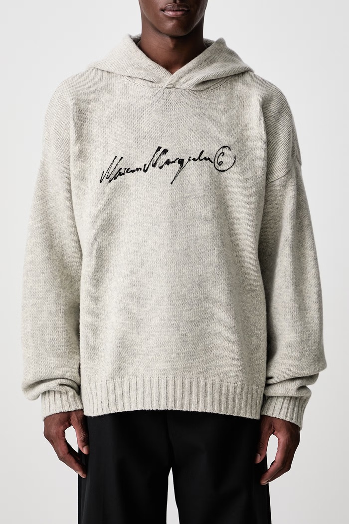 Sweter męski z wełną MM6 Maison Margiela szary SH0HL0051.M13288