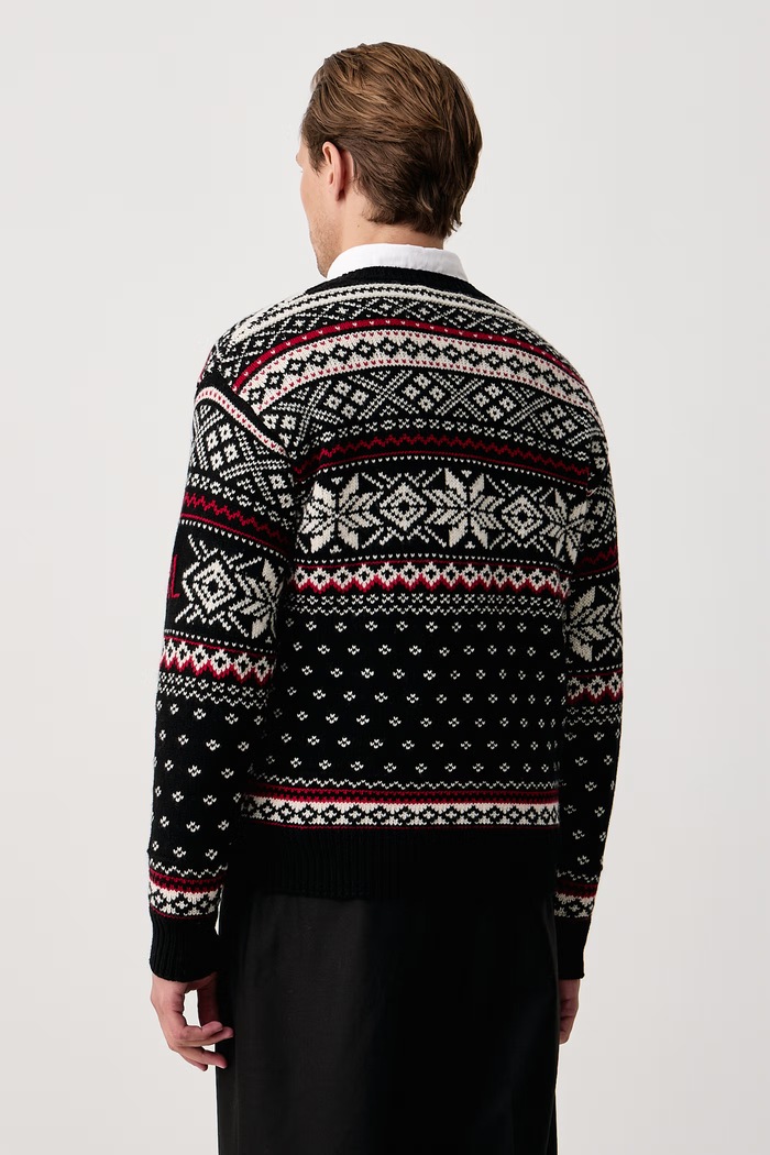 Odzież Polo Ralph Lauren Sweter męski wełniany 710B28785 czarny