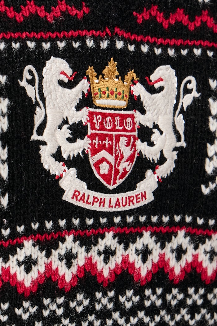 Sweter męski wełniany Polo Ralph Lauren czarny 710B28785