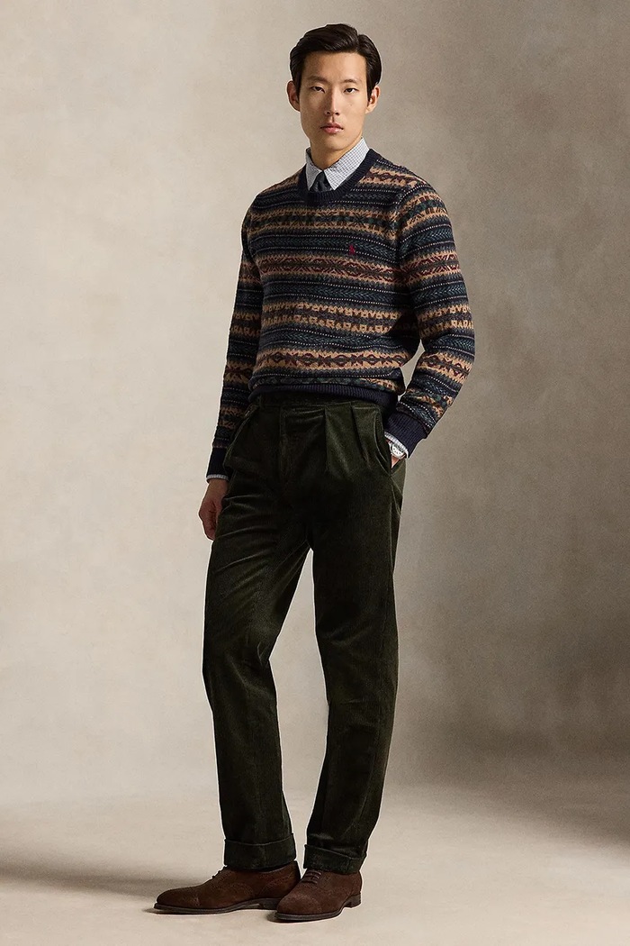 Odzież Polo Ralph Lauren Sweter męski wełniany 710B26783 multicolor