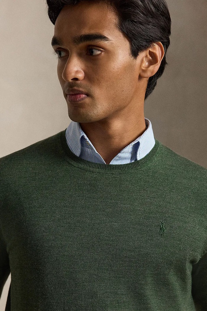 Polo Ralph Lauren sweter męski wełniany zielony 710954589