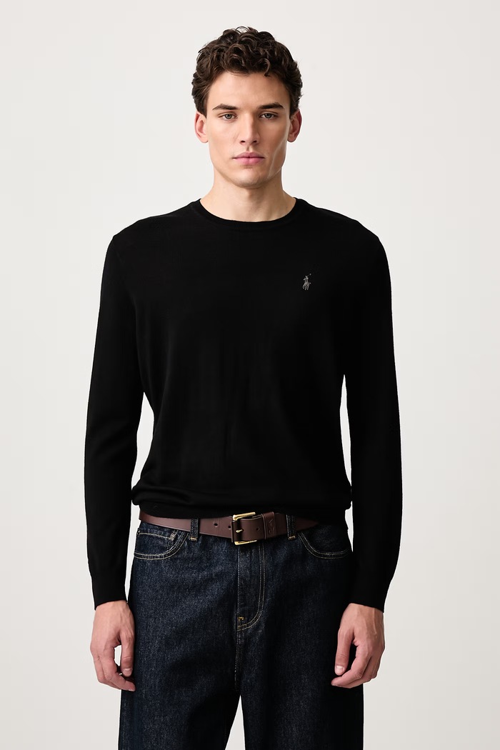 Polo Ralph Lauren Sweter męski wełniany czarny 710954589