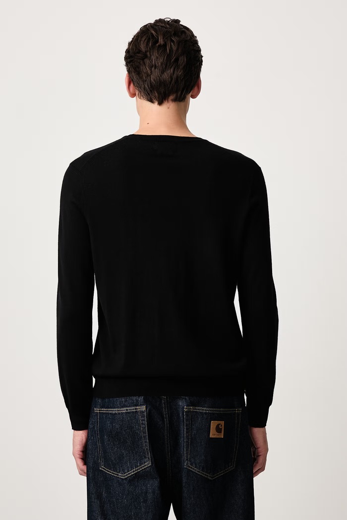 Odzież Polo Ralph Lauren Sweter męski wełniany 710954589 czarny