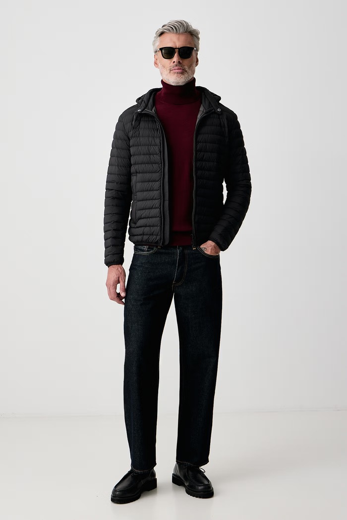 Tommy Hilfiger Golf męski wełniany MW0MW44700 bordowy AW26