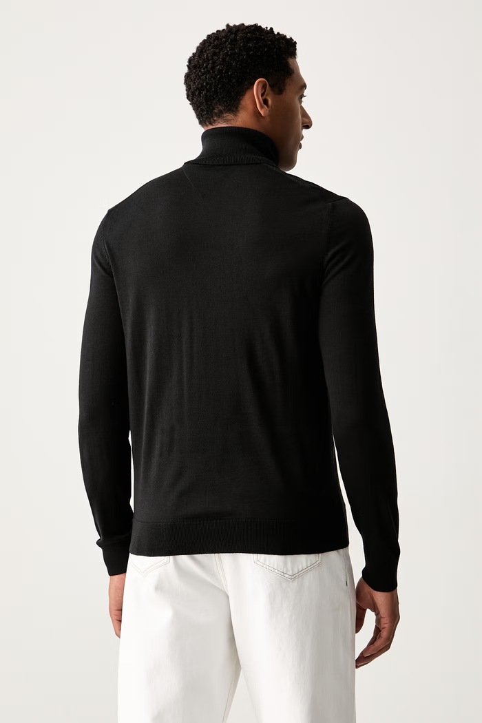 Ruházat Tommy Hilfiger férfi gyapjú garbó MW0MW44700 fekete