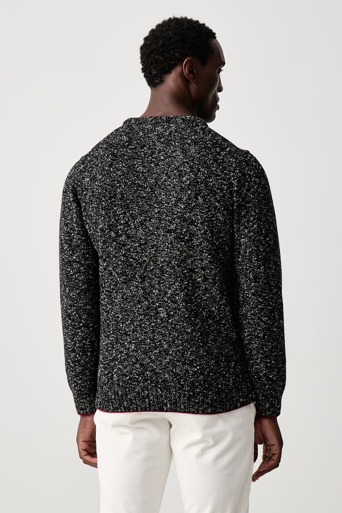 Odzież Tommy Hilfiger Sweter męski z wełną MW0MW44708 czarny