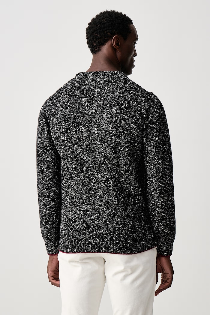 Odzież Tommy Hilfiger Sweter męski z wełną MW0MW44708 czarny