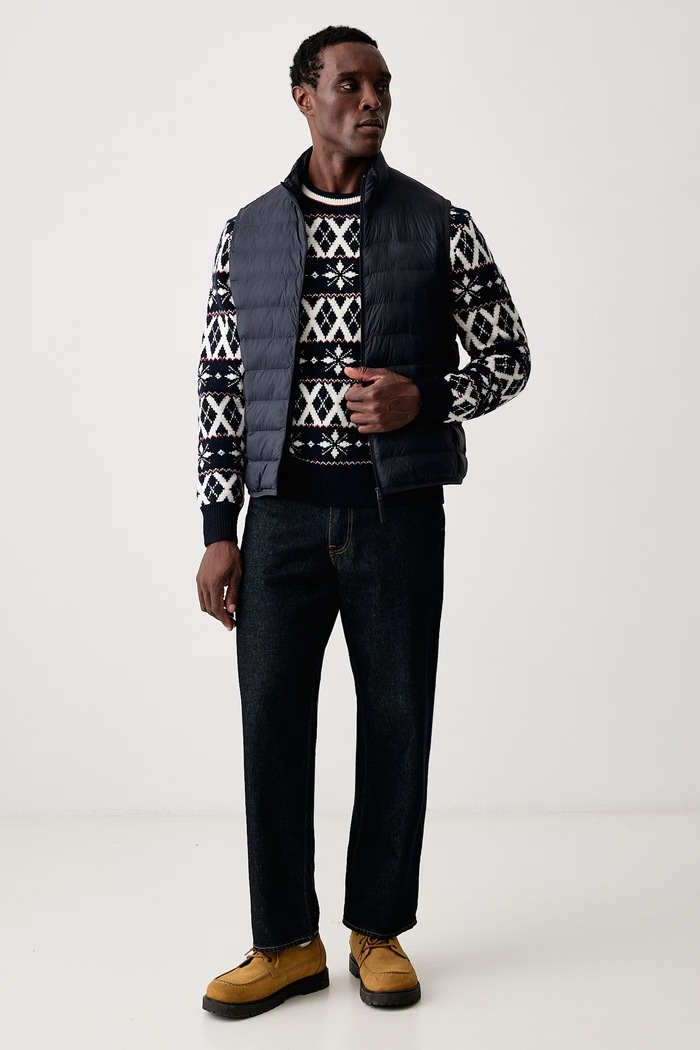 Tommy Hilfiger Pulover za muškarce s vunom MW0MW44813 mornarsko plava AW26