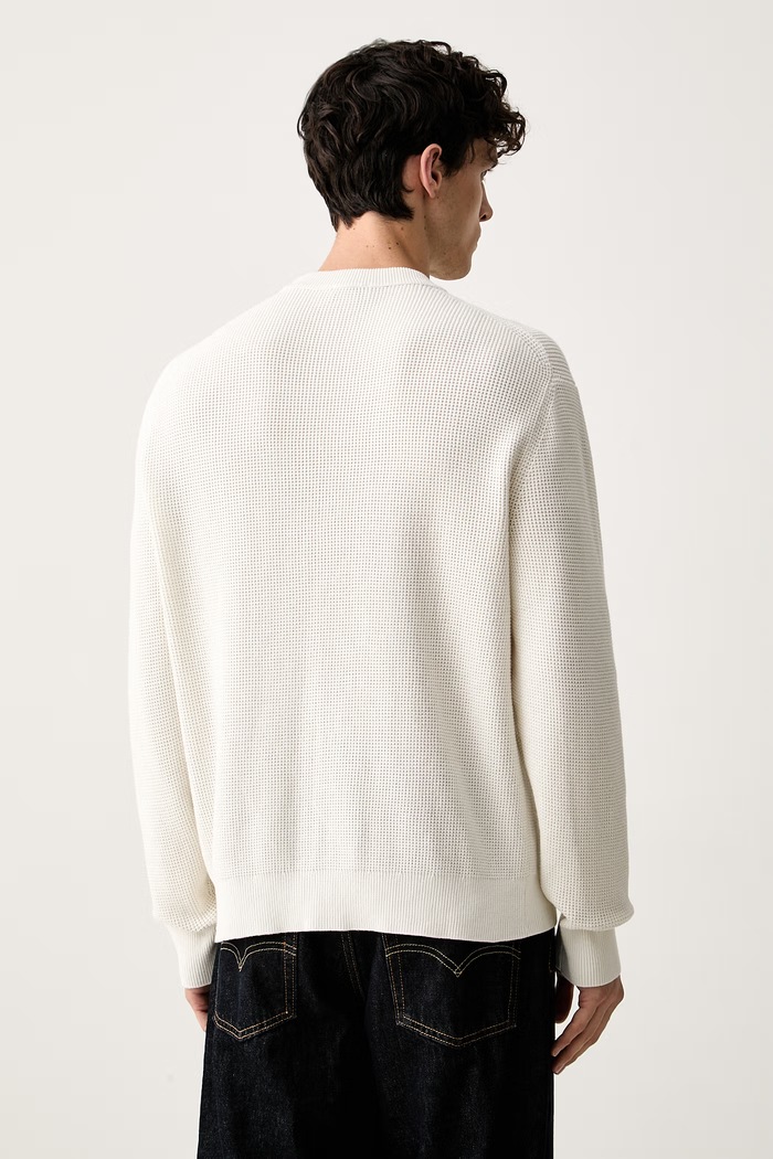 Odzież Calvin Klein Jeans sweter męski bawełniany LV04RH326G beżowy