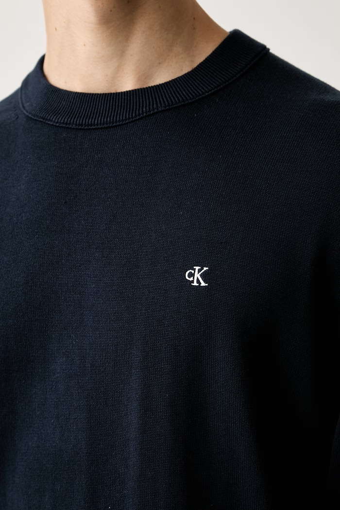 Calvin Klein Jeans sweter męski bawełniany LV04RH325G granatowy