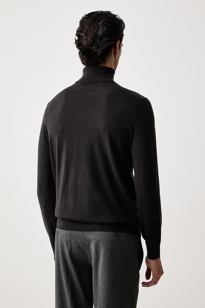 Odzież Armani Exchange golf męski z wełną XM003571.AF28778 szary