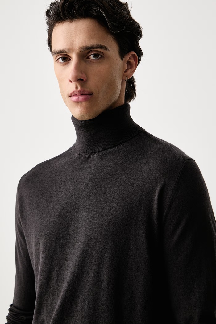 Armani Exchange golf męski z wełną szary XM003571.AF28778