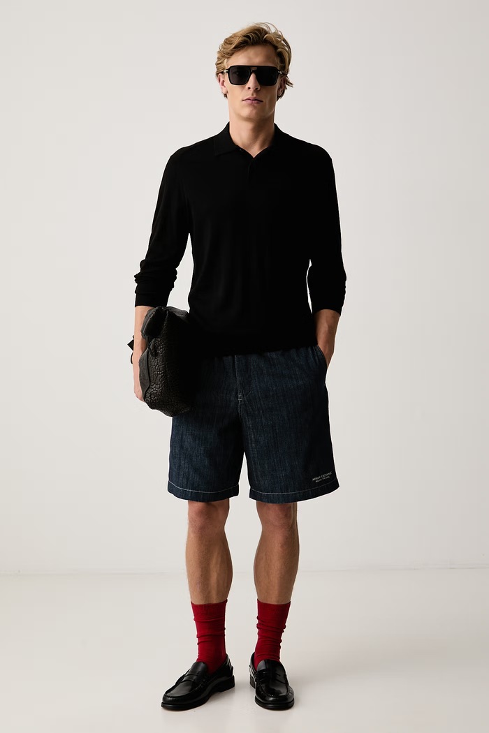 Armani Exchange Свитер для мужчин с добавлением шерсти XM003569.AF28778 чёрный AW26