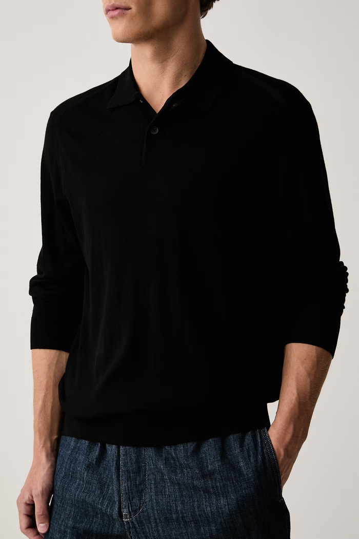 Свитер для мужчин с добавлением шерсти Armani Exchange XM003569.AF28778 чёрный