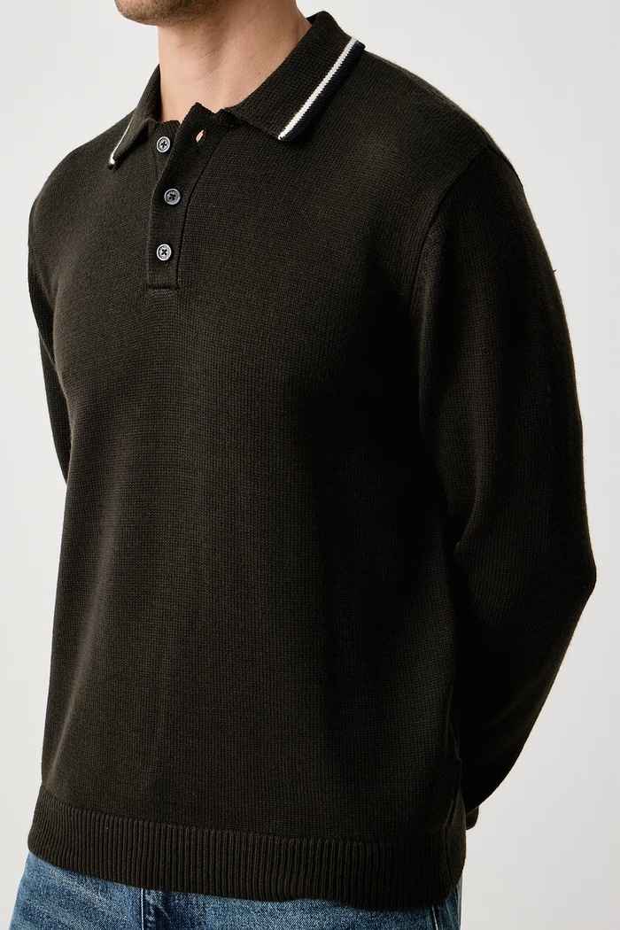 Sweter męski z wełną Armani Exchange XM002996.AF13776 zielony
