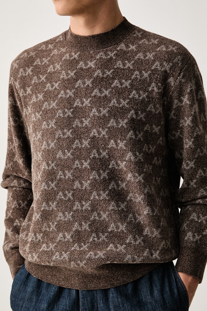 Svetr pánský Armani Exchange XM002992.AF16916 hnědá