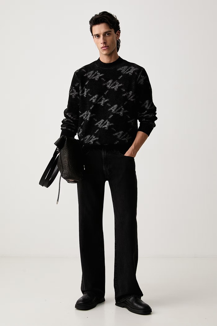 Armani Exchange свитер для мужчин XM002992.AF16916 чёрный AW26