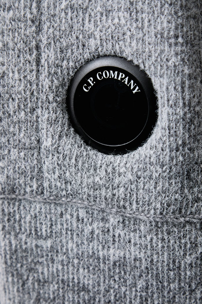 C.P. Company Półgolf męski z dodatkiem wełny 21CMKN298A006170A