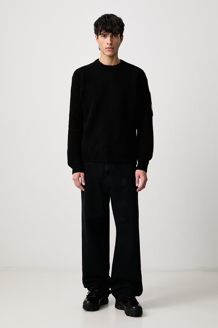 C.P. Company Sweter męski z wełną 21CMKN262A110509A czarny AW26