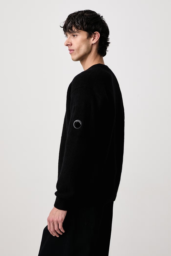 Sweter męski z wełną C.P. Company 21CMKN262A110509A czarny
