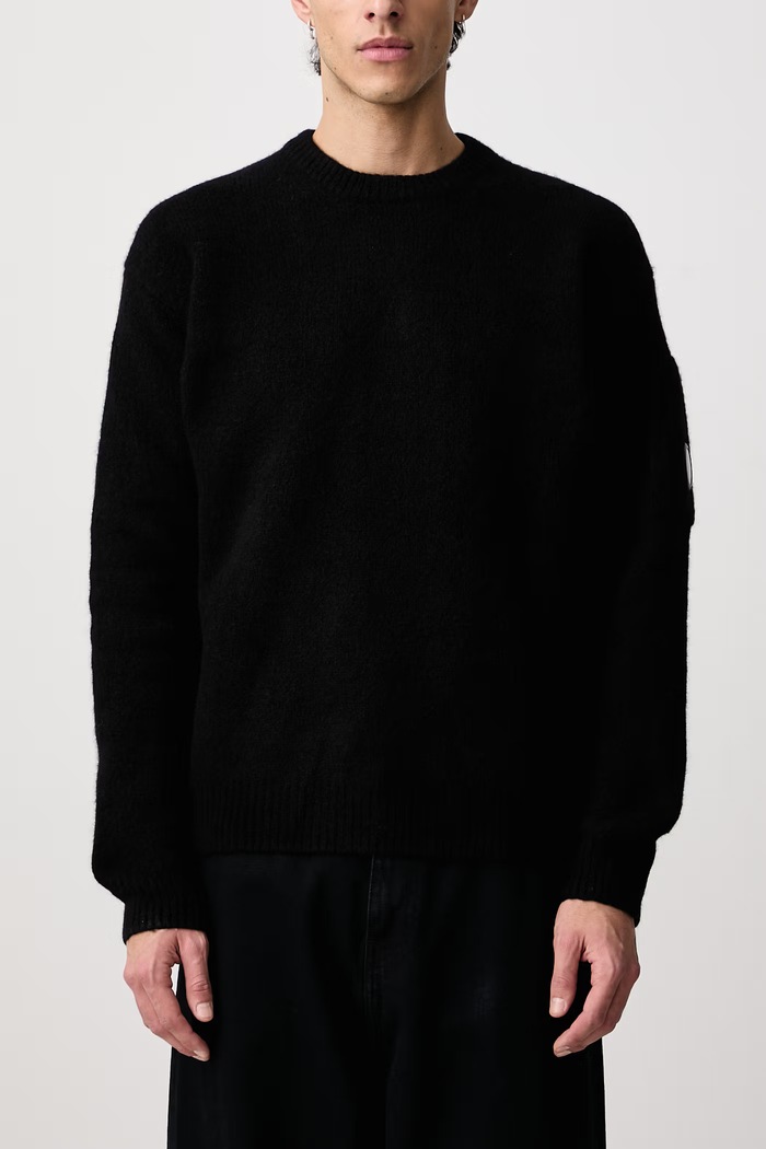Sweter męski z wełną C.P. Company czarny 21CMKN262A110509A