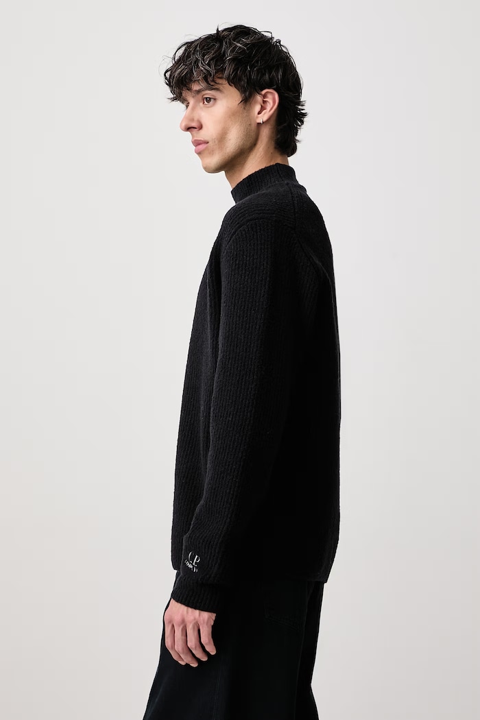 Sweter męski z wełną C.P. Company 21CMKN248A110784A czarny
