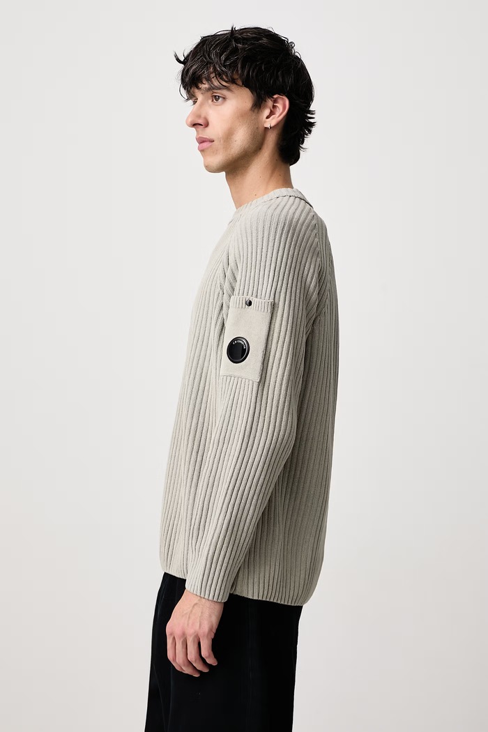 Sweter męski bawełniany C.P. Company 21CMKN049A005558G szary