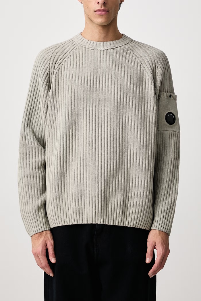 Sweter męski bawełniany C.P. Company szary 21CMKN049A005558G