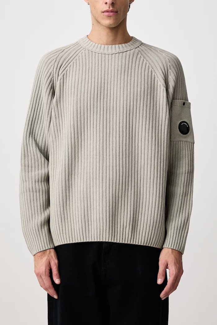Sweter męski bawełniany C.P. Company szary 21CMKN049A005558G