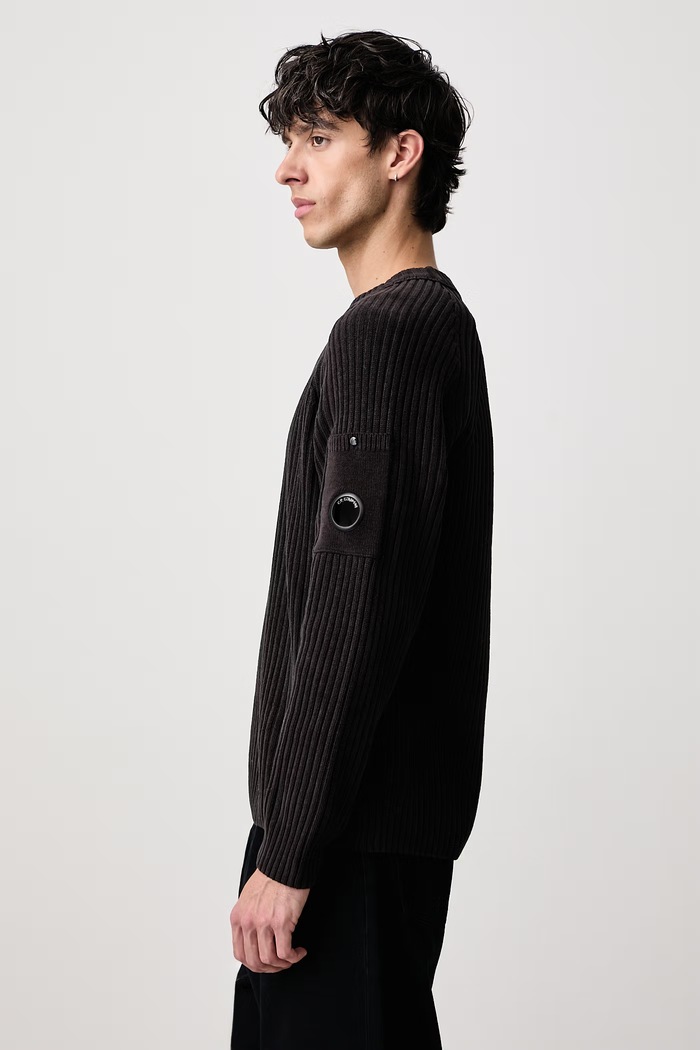 Sweter męski bawełniany C.P. Company 21CMKN049A005558G czarny