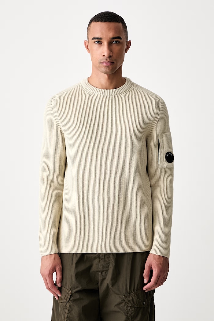 C.P. Company sweter męski szary 21CMKN101A006608A