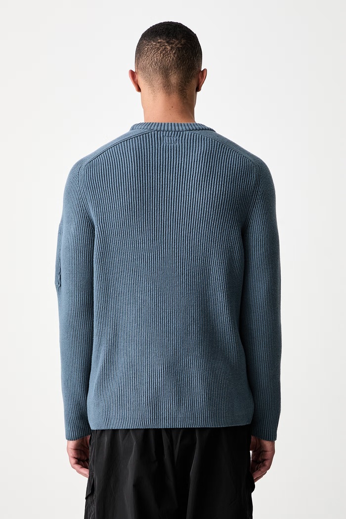 Odzież C.P. Company sweter męski 21CMKN101A006608A niebieski