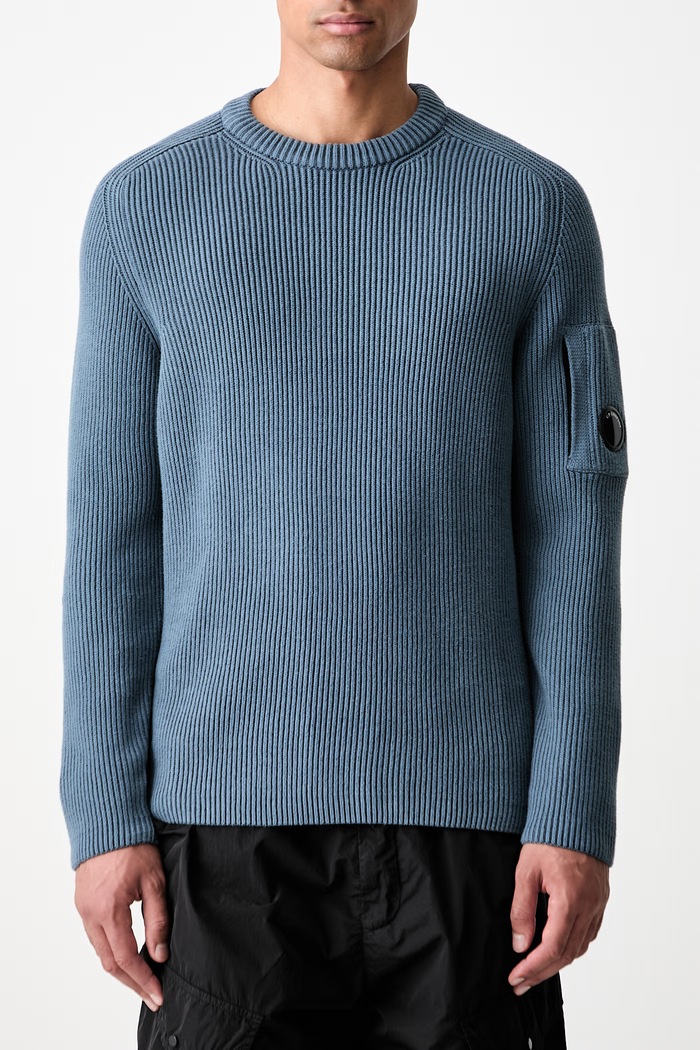 C.P. Company sweter męski 21CMKN101A006608A niebieski