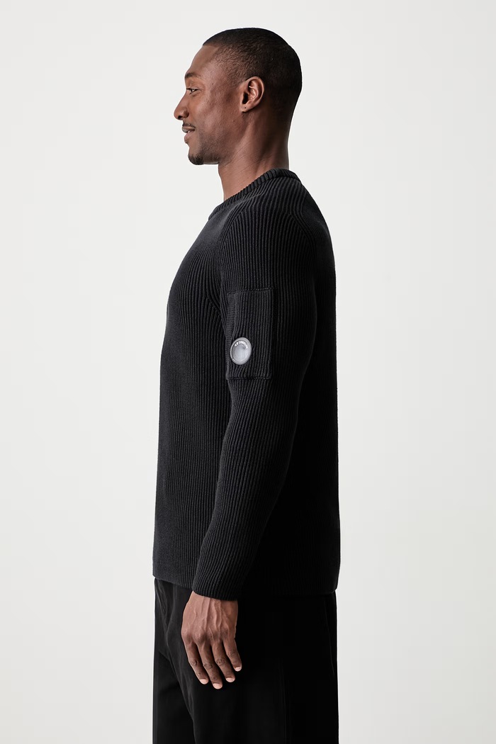 C.P. Company sweter męski czarny 21CMKN101A006608A