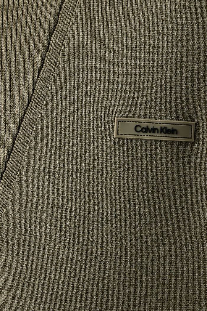 Sweter męski z wiskozą Calvin Klein zielony LV04LH329G