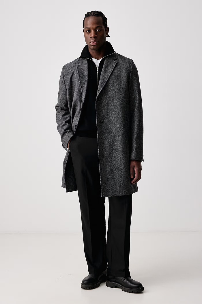 Calvin Klein Πουλόβερ ανδρικό με βισκόζη LV04LH329G μαύρο AW26