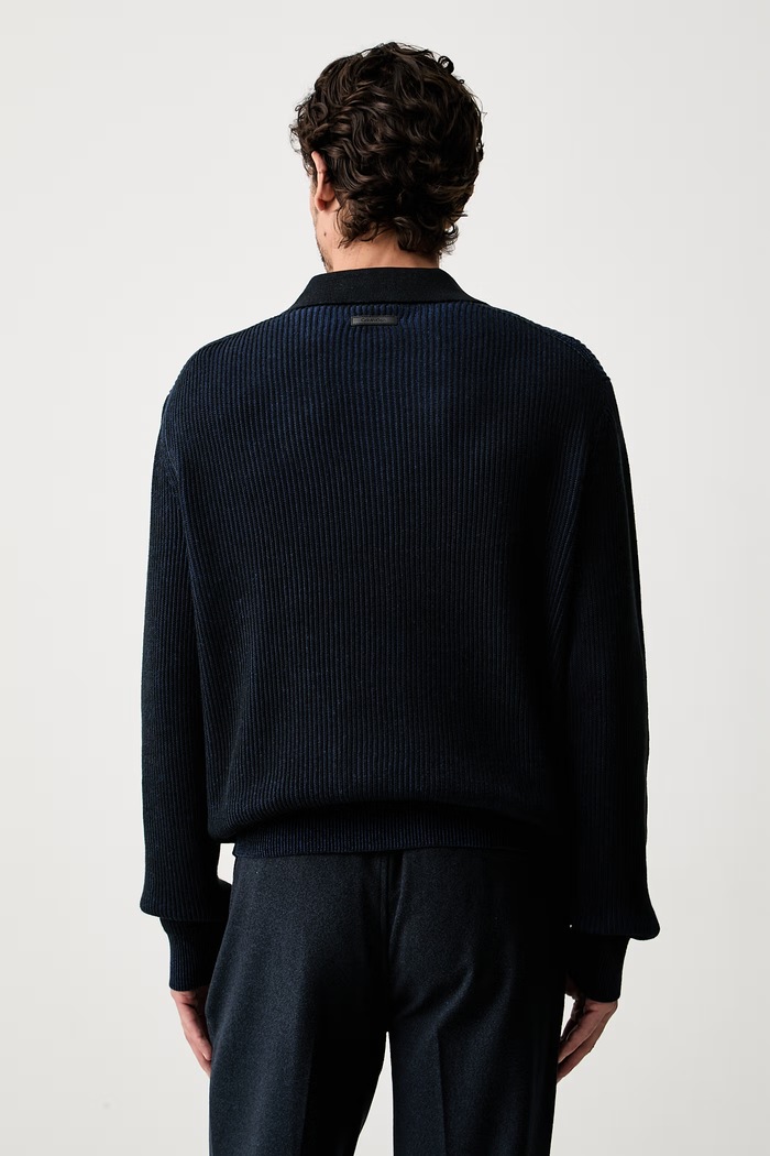 Odzież Calvin Klein sweter męski bawełniany LV04LH306G niebieski
