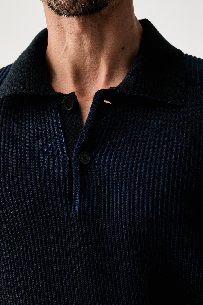 Calvin Klein sweter męski bawełniany LV04LH306G niebieski