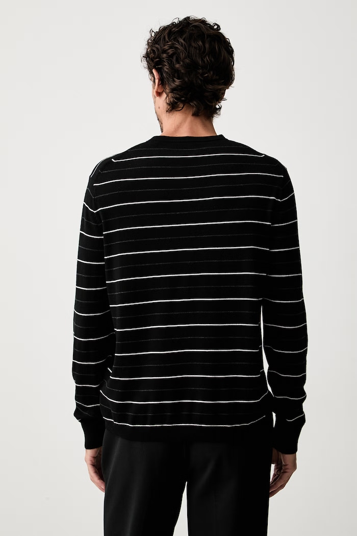Odzież Calvin Klein sweter męski z wełny merino LV04LH300G czarny