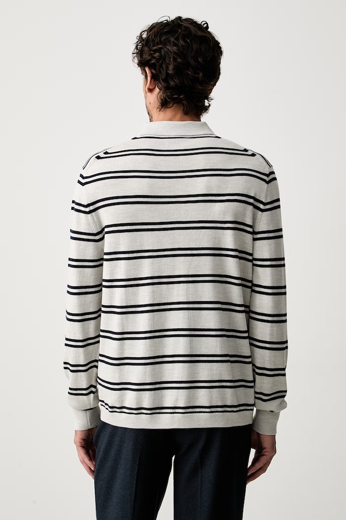 Odzież Calvin Klein sweter męski wełniany LV04LH301G szary